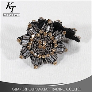 Bling bling rhinestone stone applique patch for clothes