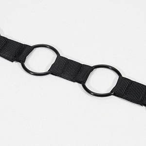 New tide black Copper ring chain decoration ribbon for garment,shoe,bag,etc