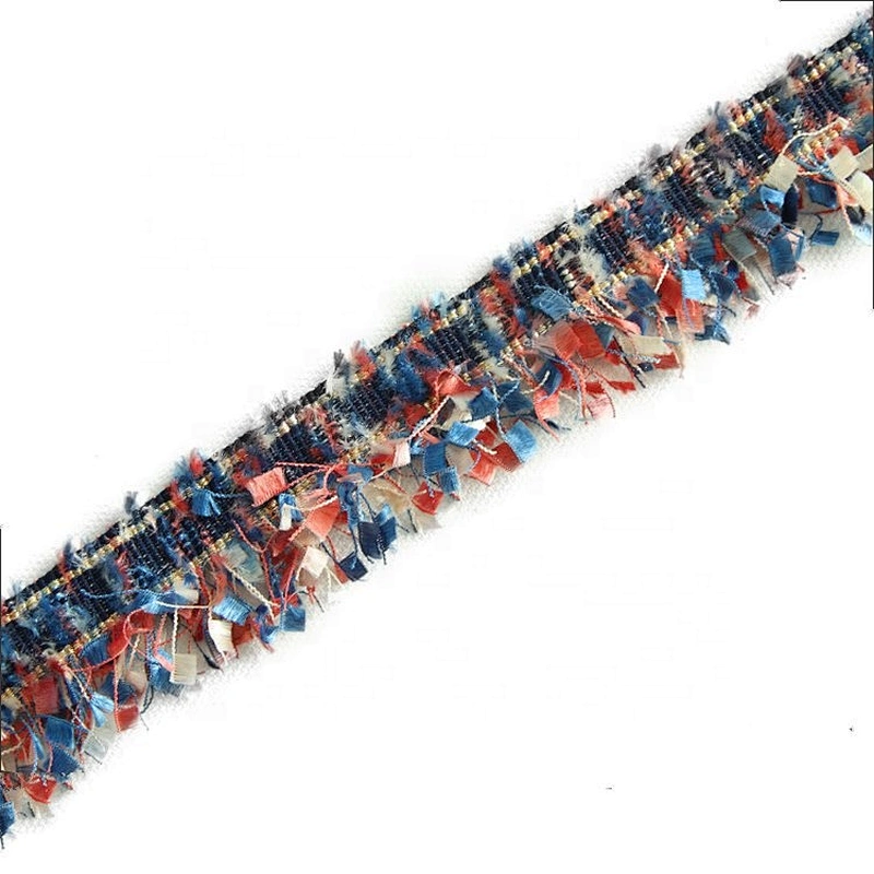 Fashion embroidery ribbon wholesale colorful ribbon tassel trimming