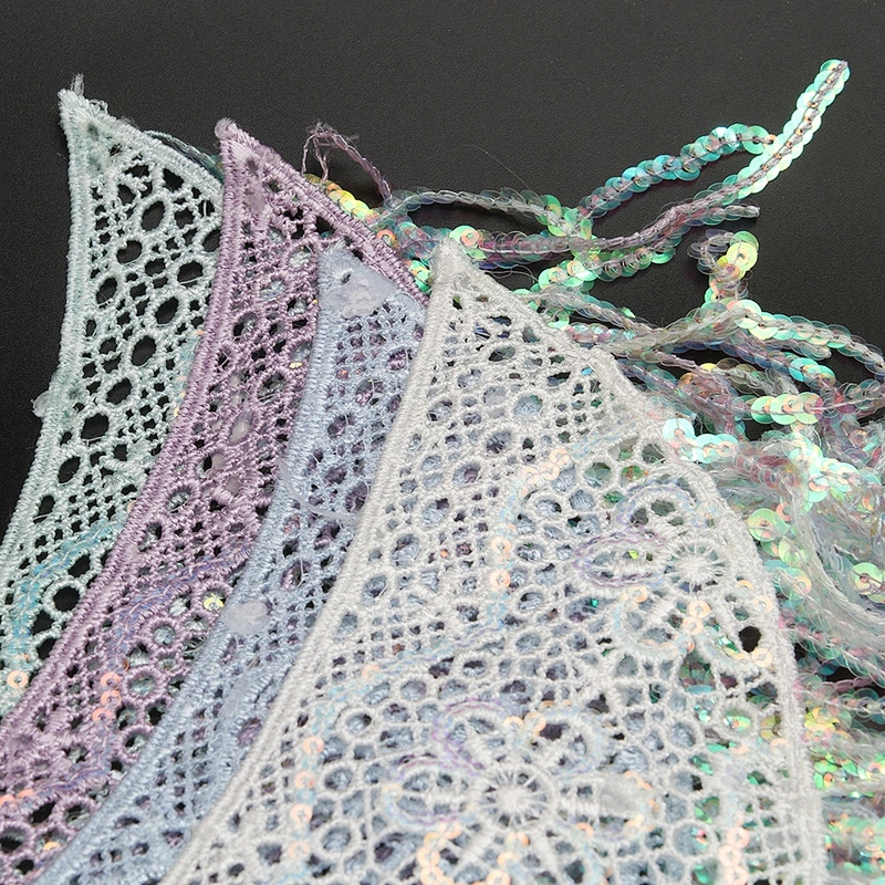 wholesale water - soluble bead embroidery clothing accessories lace embroidery fabric sequins decoration lace