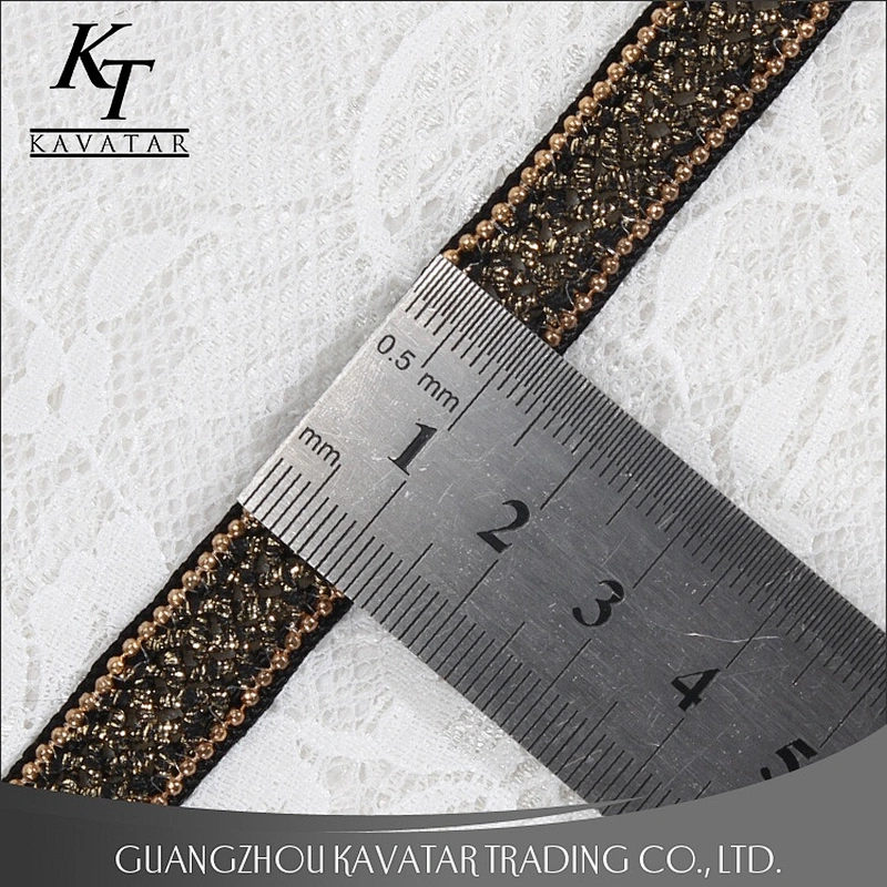 New Design Gold Accessories Beaded Trim Tape
