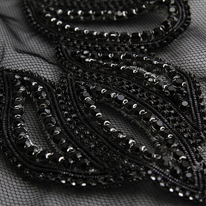 Beaded peacock rhinestone Patches for women clothing fashion Sew-On patch 3d patches clothing
