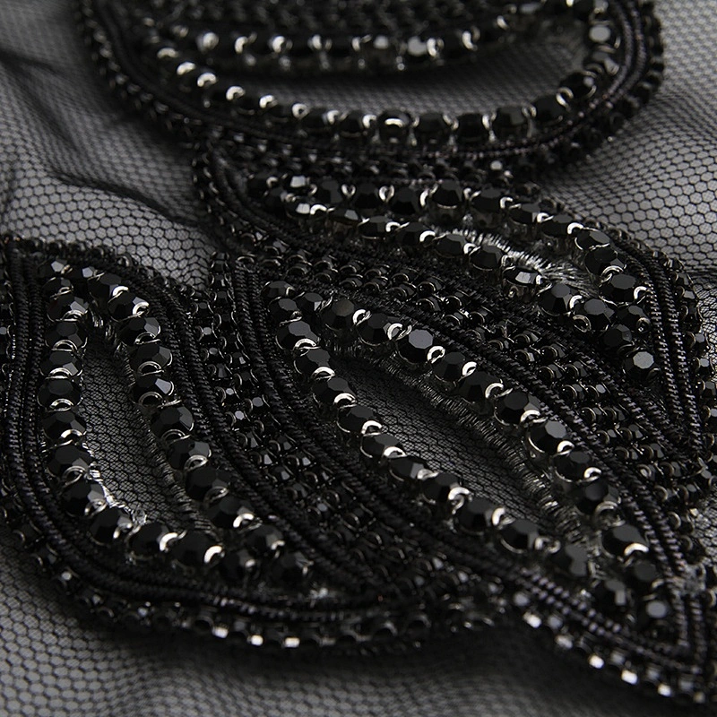 Beaded peacock rhinestone Patches for women clothing fashion Sew-On patch 3d patches clothing
