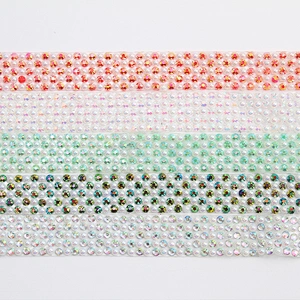 Hotsell 1.5cm Width Resin Glass Rhinestone Sheet Hotfix Flack Tape For Shoe And Bag Decoration