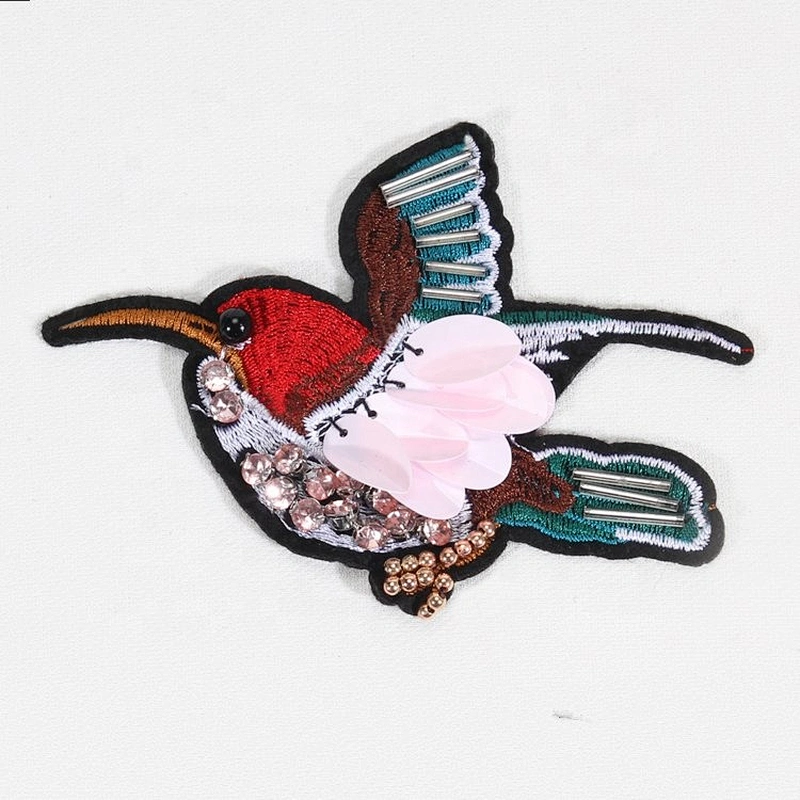 Wholesale 8x11cm mini embroidery pattern patch sew on clothing