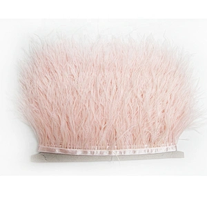 KAVATAR High quality ostrich feather decoration dress dress shoe hat ribbon feather decoration party trim craft