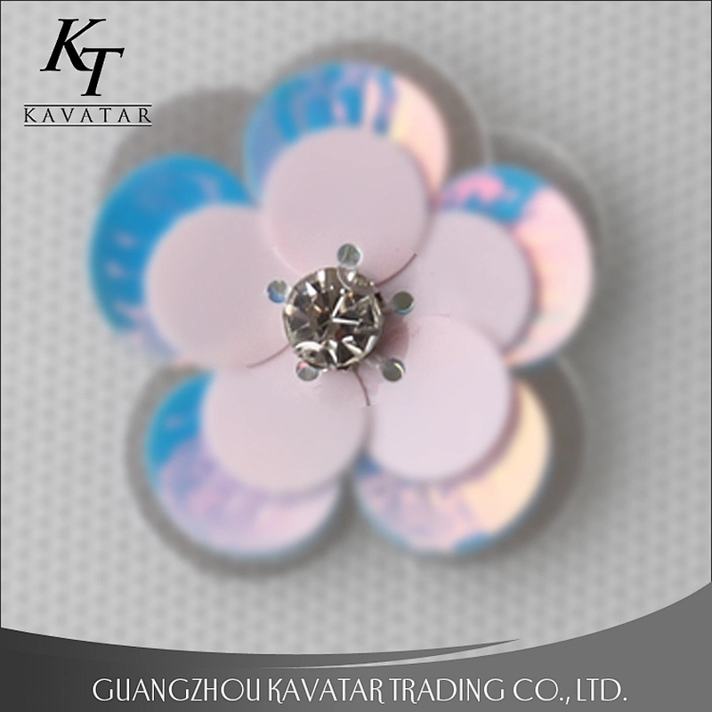 Customization all kinds of sequin flower patches for garment or shoes