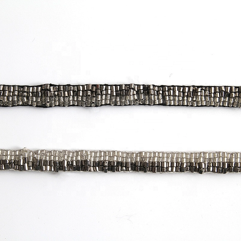 Kavatar factory directly chainette beads trim wholesale beaded trim
