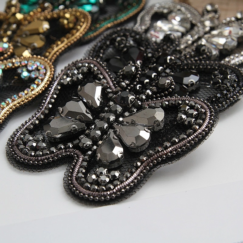 Multi Colour Diamante Rhinestones Butterfly Applique Patches