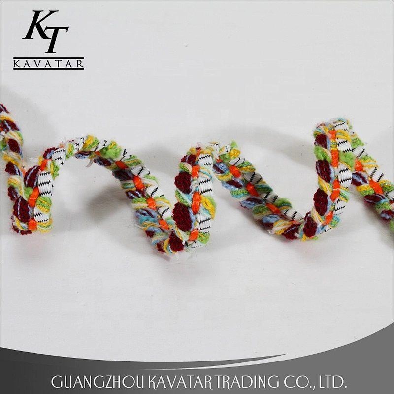 New style colorful braided tape/ribbons decoration for clothes