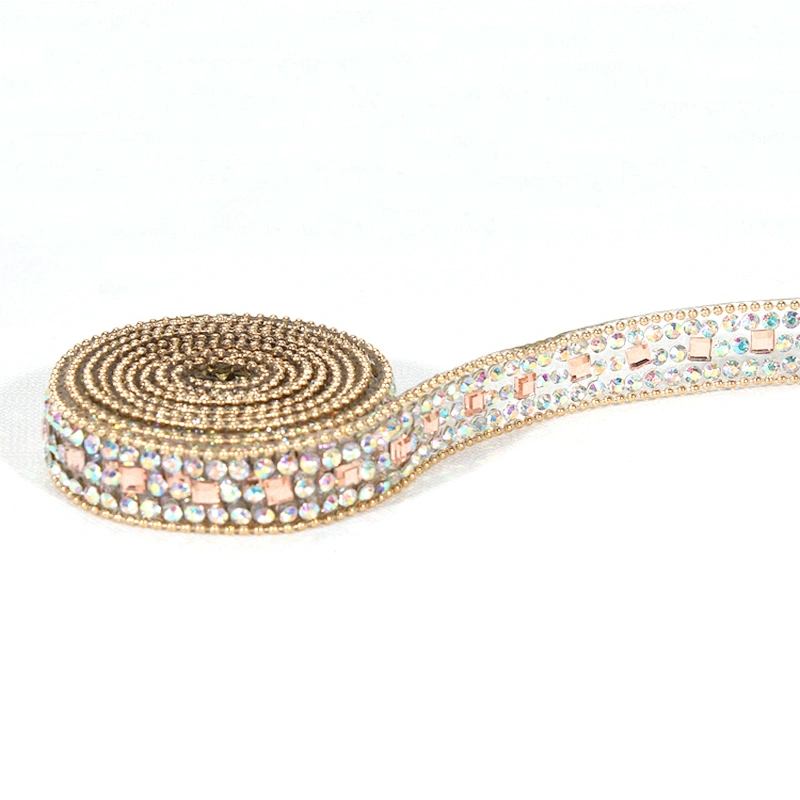 1cm Accessories Ball Decorated Rhinestone Beaded Hotfix Transfer Trim for Clothes Shoes etc
