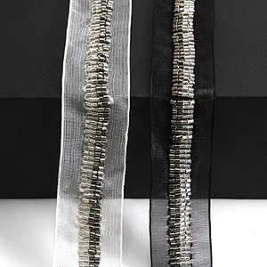 Kavatar beaded trim in trimming  sequin beaded lace trim