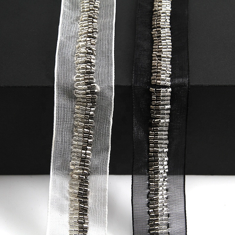 Kavatar beaded trim in trimming  sequin beaded lace trim