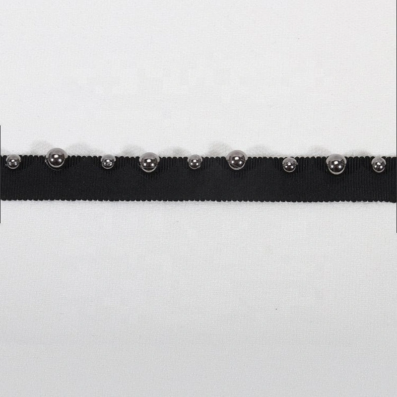 Wholesale Fashion 1.6cm Width Black Polyester Lace Trim Ribbons