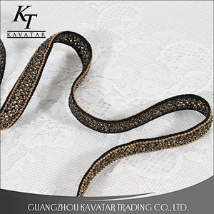 New Design Gold Accessories Beaded Trim Tape