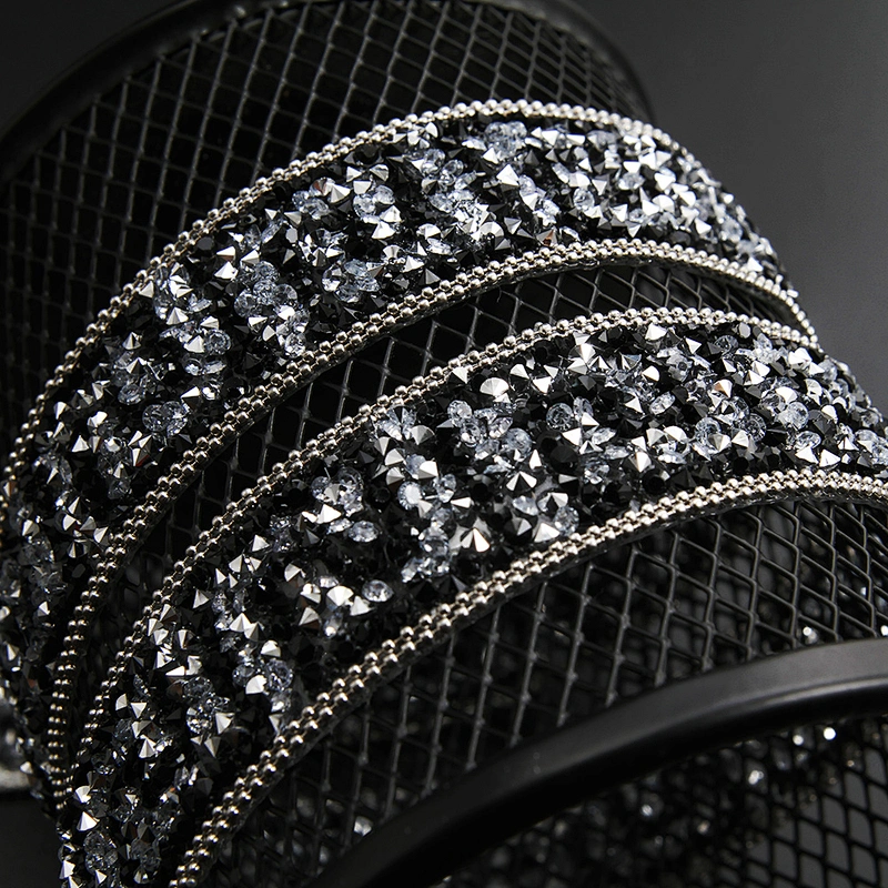 Kavatar Wholesale Hotfix Trim Hotfix Motif Designs Banding Trim For Clothing Hotfix Rhinestone For Hat Iron on Trims