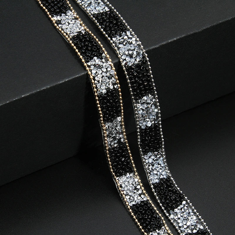 Kavatar Wholesale Hotfix Motif Designs Motif Rhinestones hotfix Rhinestone Diamante Trim Iron on Trims