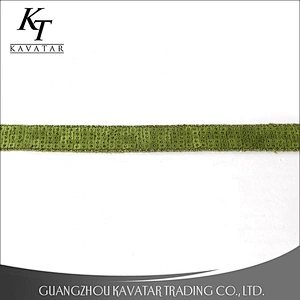 Wholesale Custom High Quality Exquisite Sequin Appliques Ribbon