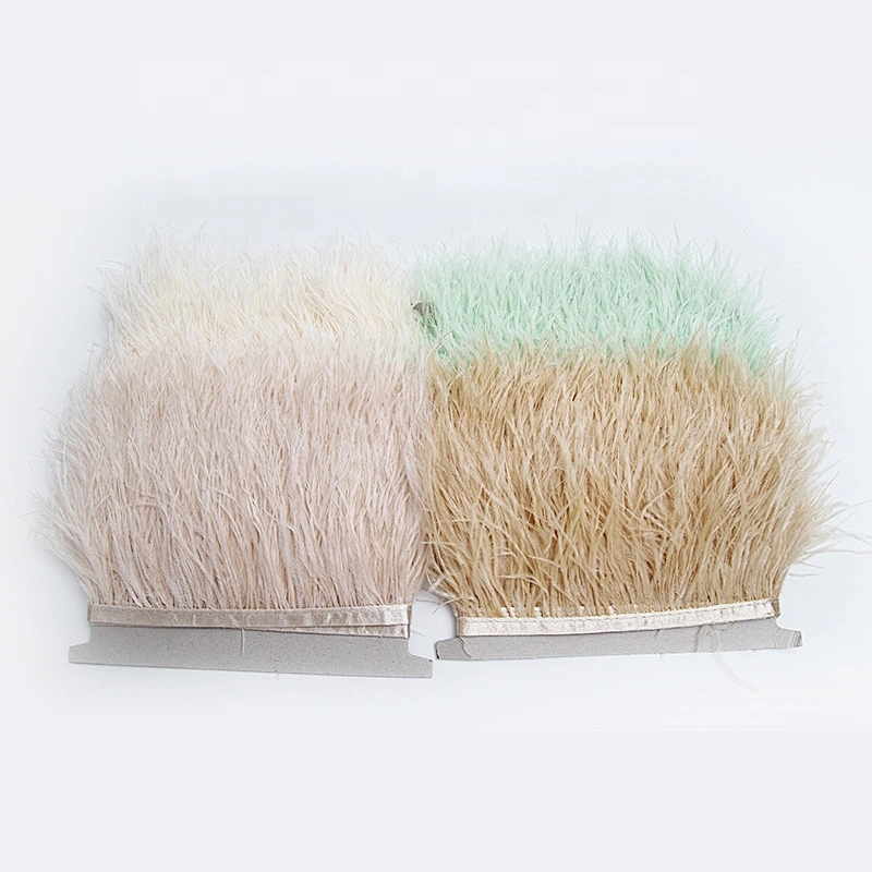 KAVATAR High quality ostrich feather decoration dress dress shoe hat ribbon feather decoration party trim craft