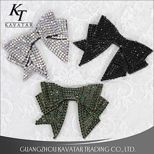 Shoe Accessories Crystal Beads Bow Patch Handmade Beads Rhinestone Bowknot Patch