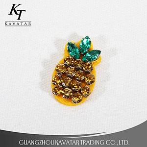 Kavatar Beaded Applique Designs Pineapple Patches For Garment