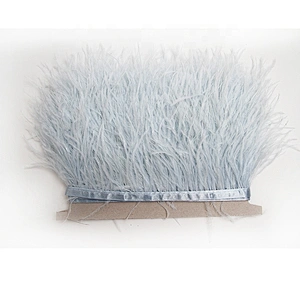 KAVATAR High quality ostrich feather decoration dress dress shoe hat ribbon feather decoration party trim craft