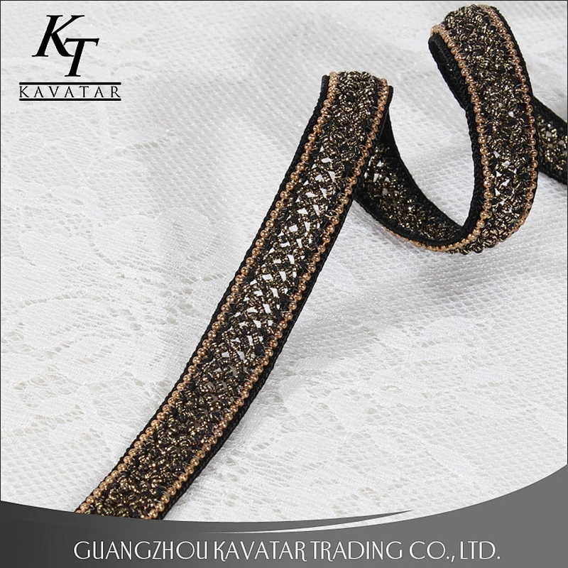New Design Gold Accessories Beaded Trim Tape
