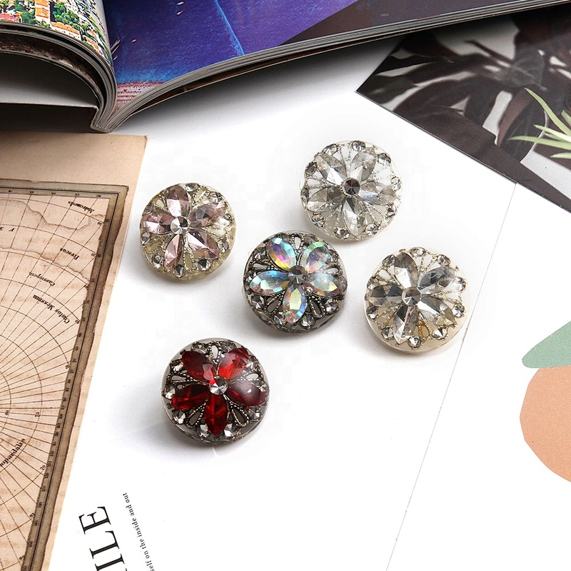 European and American style clothing rhinestone buttons, clothing accessories wholesale buttons, crystal buttons
