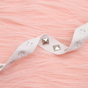 Studs diy handmade costume dress sewing trim Shoelace Net Cord Sewing Garment Accessories ribbon Design Rivet Trims