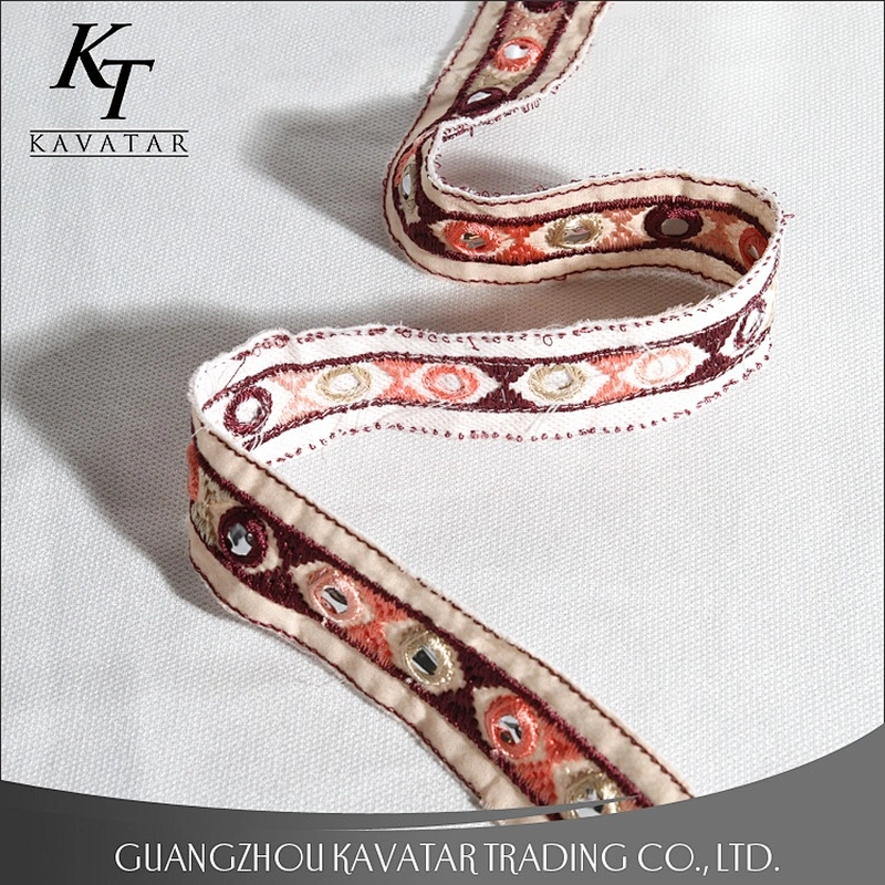 Fashion new style mirror white lace trimming