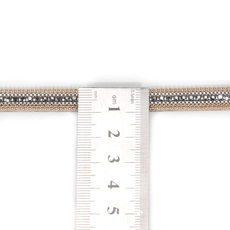 Hotfix Crystal Rhinestones Trim with Gold kavatar Accessories Chain
