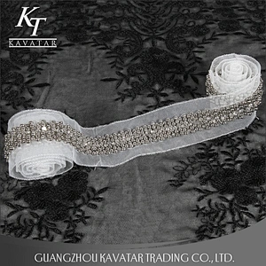 Wholesale New Design Tulle Fancy Handmade Bead Wedding Dress Trim