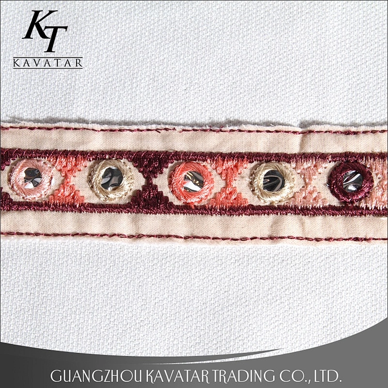 Fashion new style mirror white lace trimming