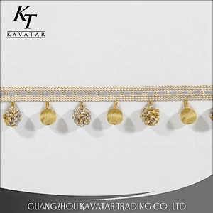 2017 new style pom pom ball tassel trim wholesale