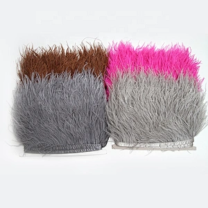 KAVATAR High quality ostrich feather decoration dress dress shoe hat ribbon feather decoration party trim craft