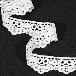 Designs Decorative Scalloped Mesh Lace Trim for Garments