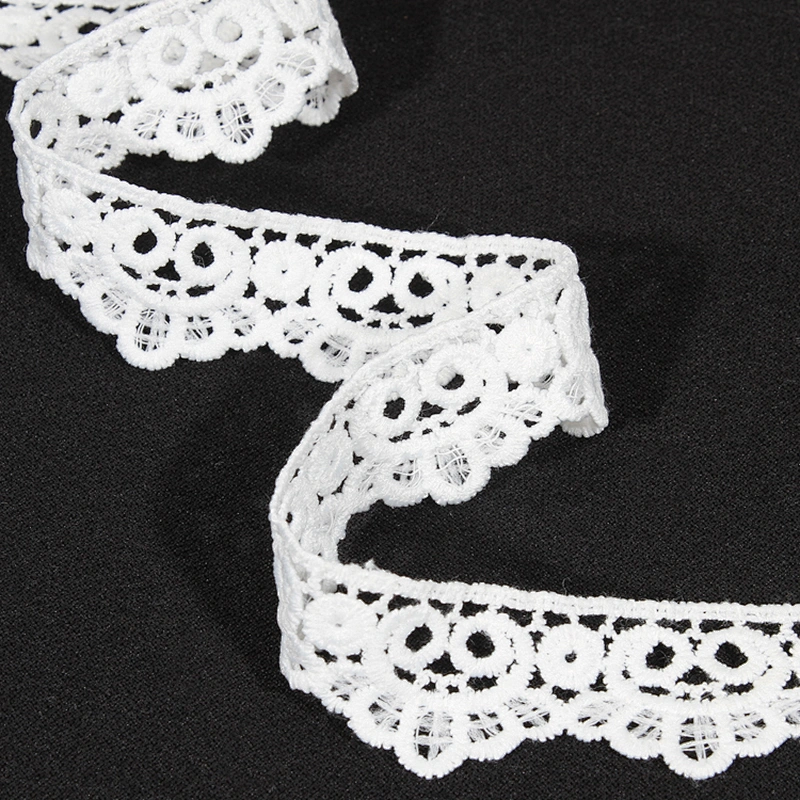 Designs Decorative Scalloped Mesh Lace Trim for Garments