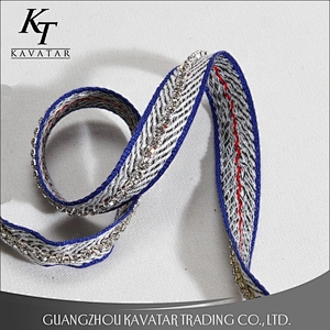 Kavatar Unique Polyester Decoration Crystal Beaded Trim