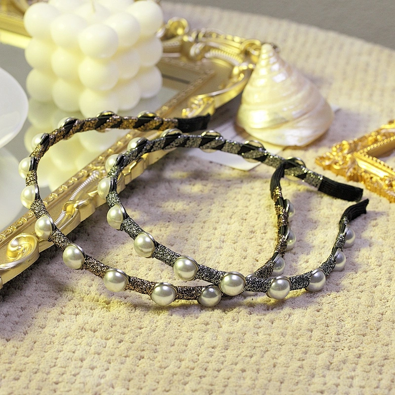 South Korea contracted pearl hair band Europe and the United States with the same fashion group headband hair accessories