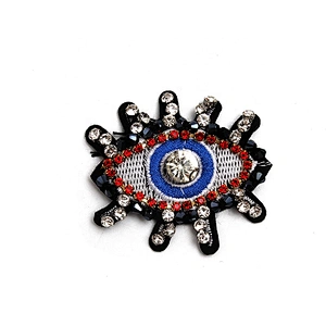 Christmas Cherry Flower Decorative Sew on Rhinestone Beaded Patches Wholesale patches for clothing
