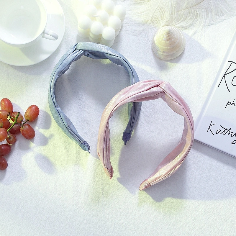 American and Korean versions of polyester slippery winter wide band fashion web celebrity street party hair accessories