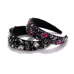 Headband girls go out with a lot of fun  hairbands for women headband  designer rhinestone headbands