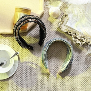 wholesale headband  headbands for women 2020 latest hairband designs rhinestone hair accessories jean headband