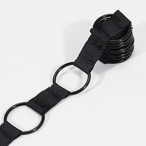 New tide black Copper ring chain decoration ribbon for garment,shoe,bag,etc