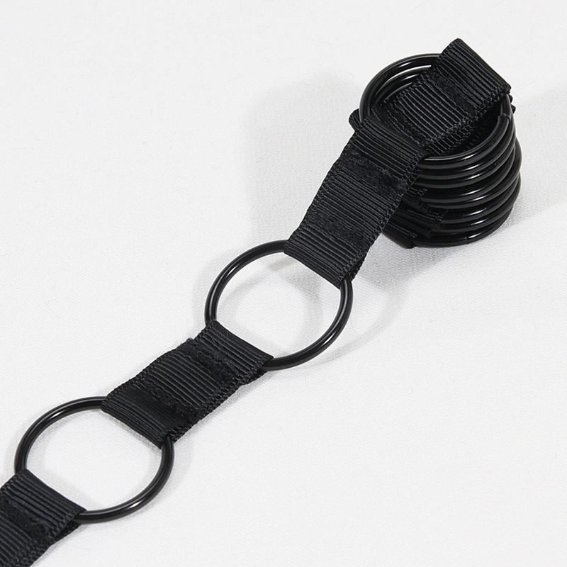 New tide black Copper ring chain decoration ribbon for garment,shoe,bag,etc