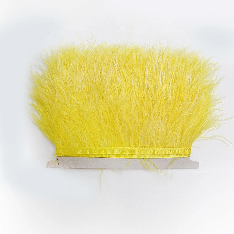 KAVATAR High quality ostrich feather decoration dress dress shoe hat ribbon feather decoration party trim craft