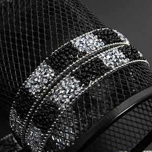 Kavatar Wholesale Hotfix Motif Designs Motif Rhinestones hotfix Rhinestone Diamante Trim Iron on Trims