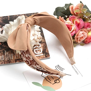 The design of headband Korean grid 2020 trend headband Polyester winter headband  for girls hair accessories
