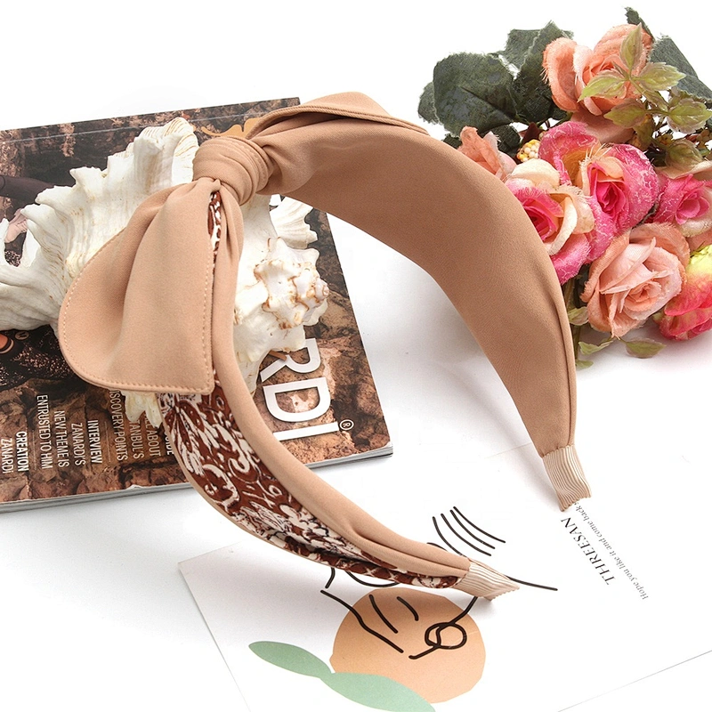 The design of headband Korean grid 2020 trend headband Polyester winter headband  for girls hair accessories