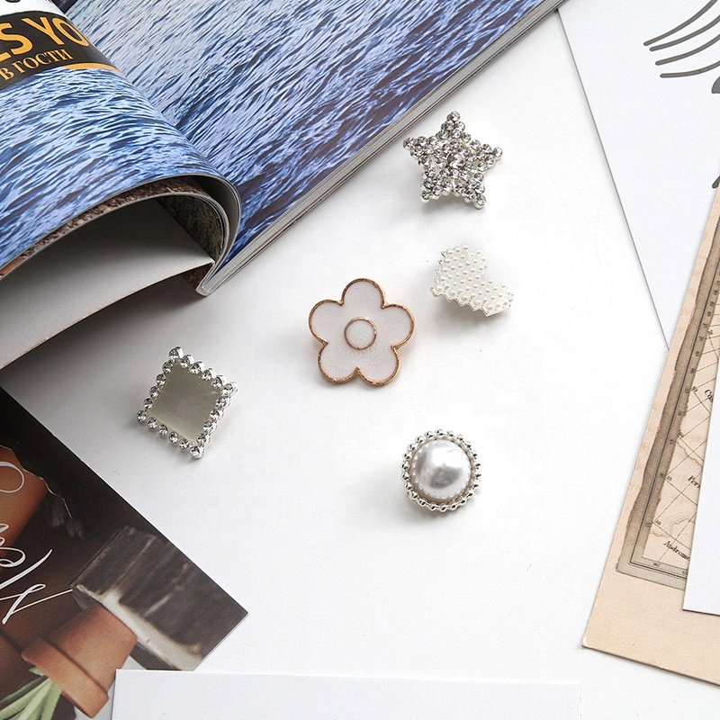Coat buttons ,European and American style clothing rhinestone buttons crystal pearl clothing accessories wholesale butt,